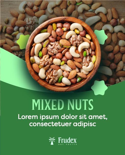Frudex mixed nuts social post