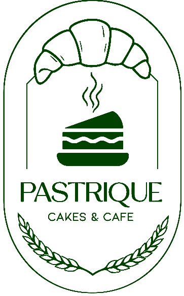 Pastrique Cakes & Cafe mark on light