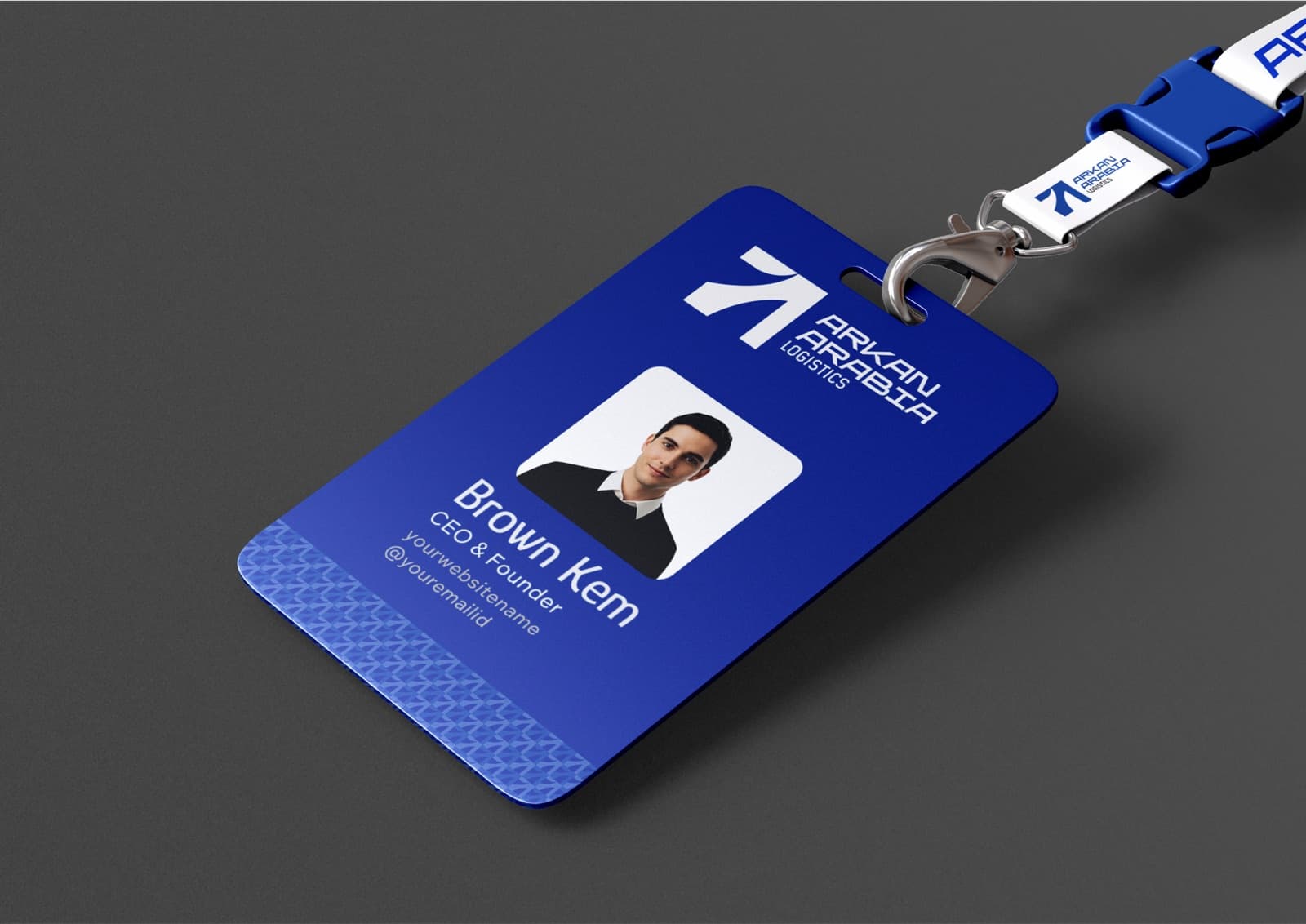 Arkan Arabia staff ID card and lanyard